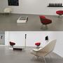Womb Chair Kunsteder Weiß 2