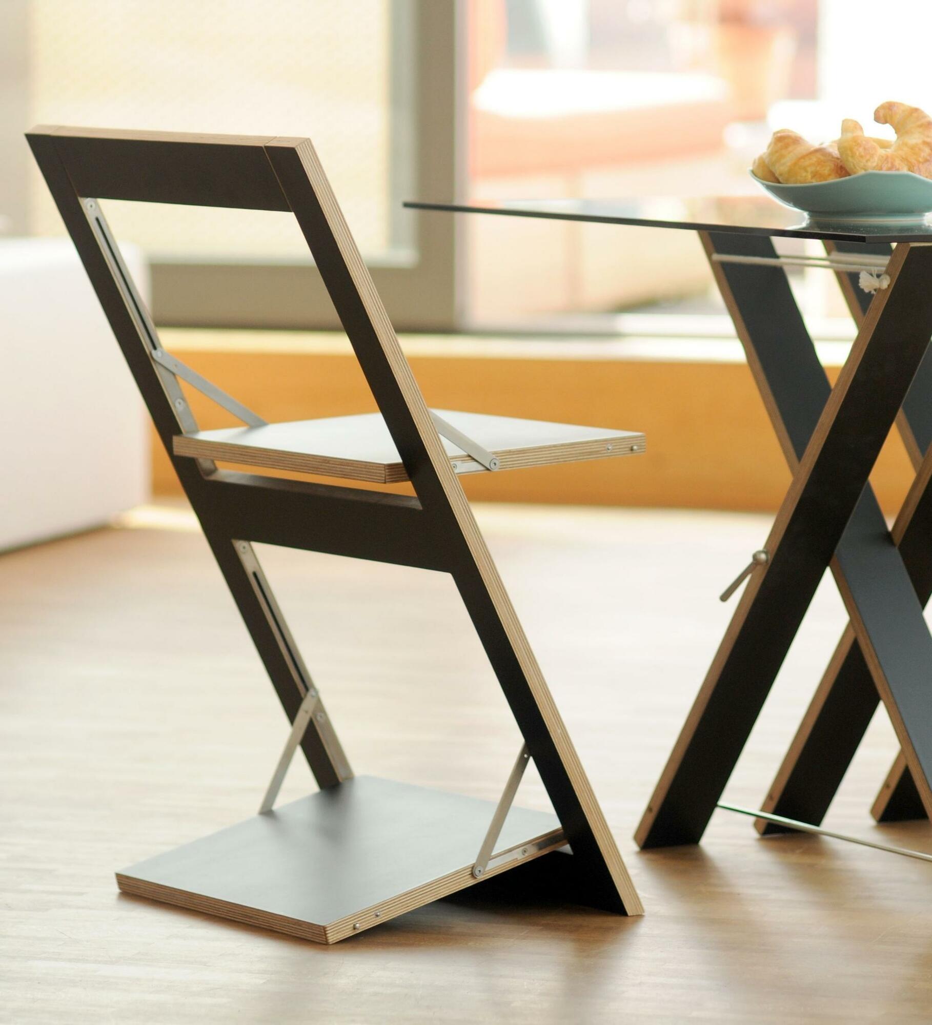 Fläpps Folding Chair Wood Black 4