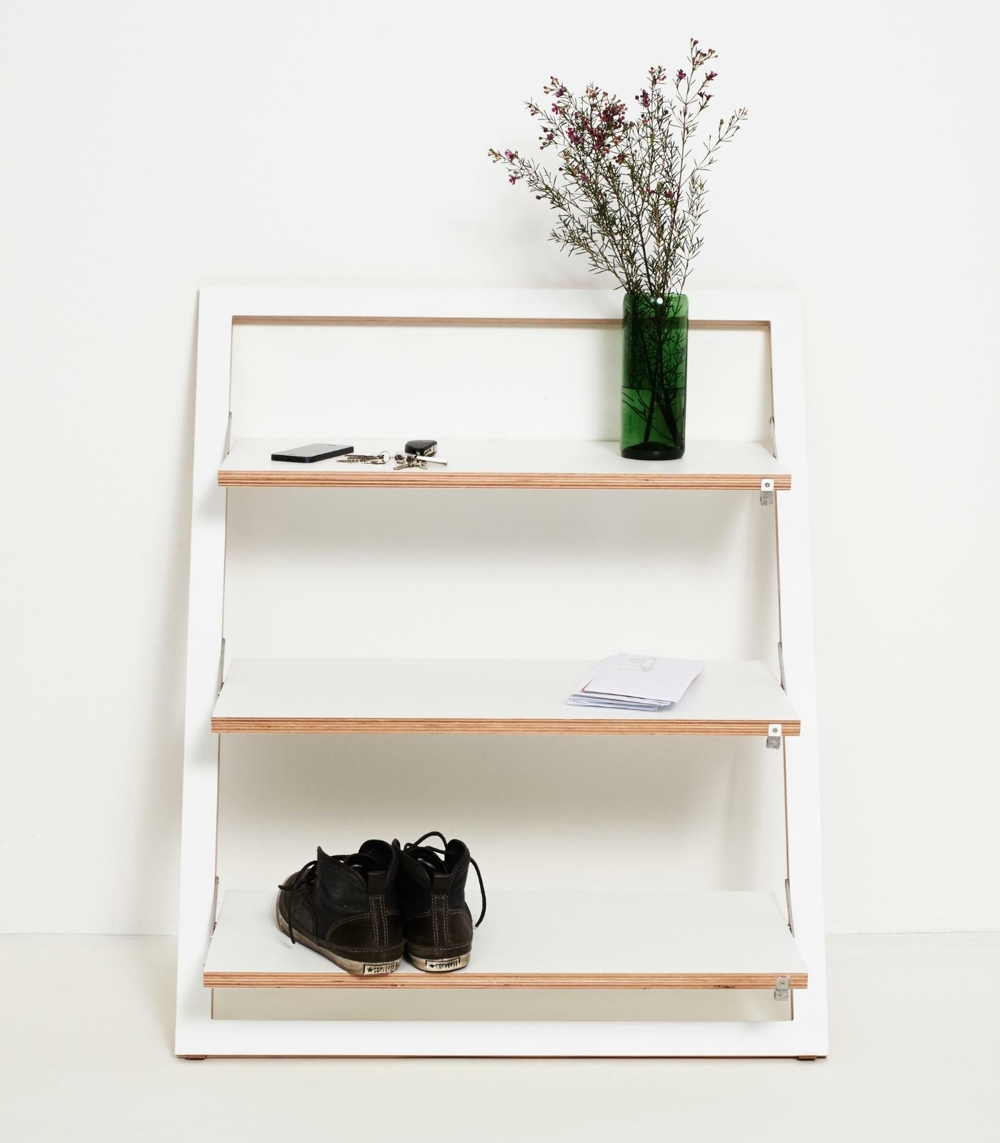 Fläpps Lean Shelf Wood White 80 x 100 cm 3