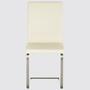 2x Echtleder-Freischwinger Creme 1