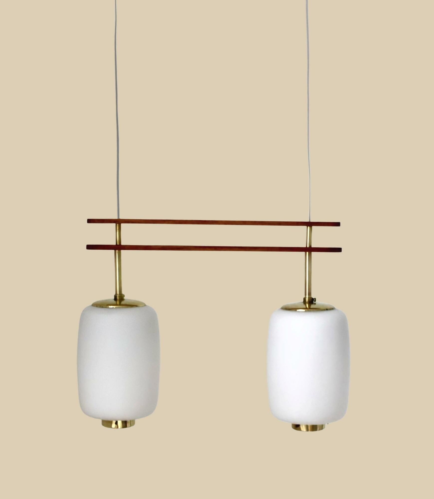 Danish Mid-Century pendant lamp by Bent Karlby 1