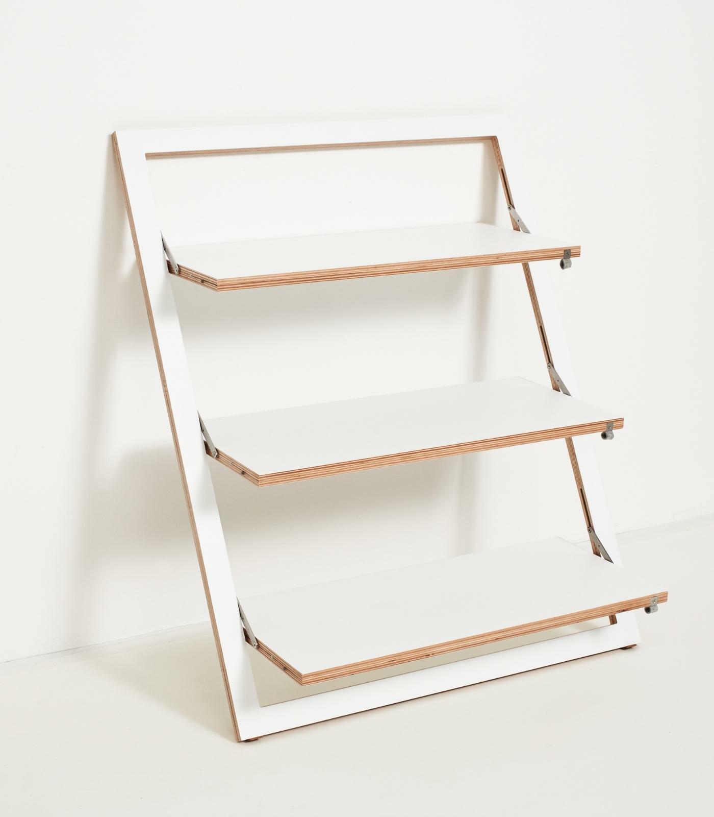 Fläpps Lean Shelf Wood White 80 x 100 cm 1