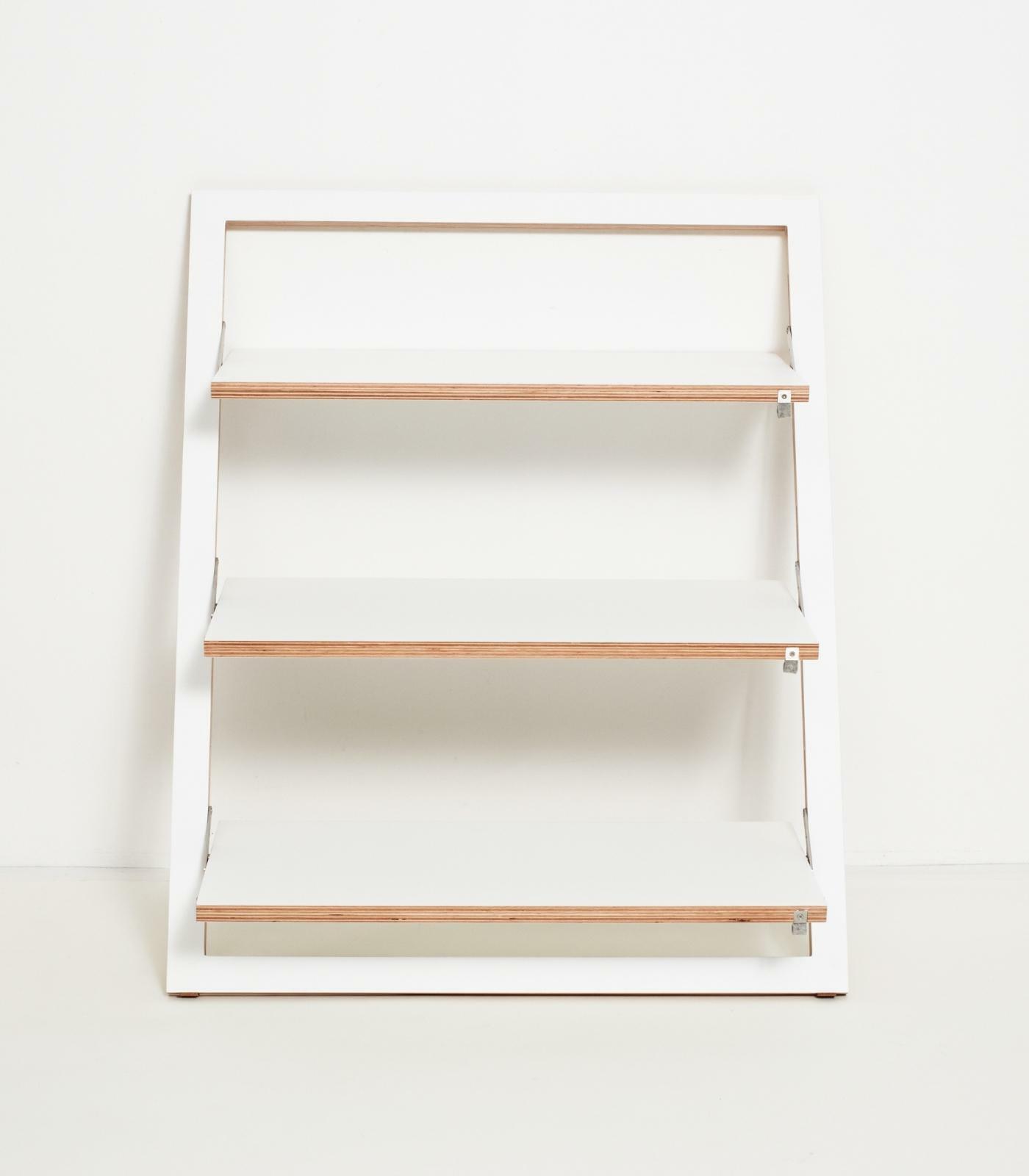 Fläpps Lean Shelf Wood White 80 x 100 cm 4
