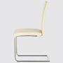 2x Echtleder-Freischwinger Creme 2