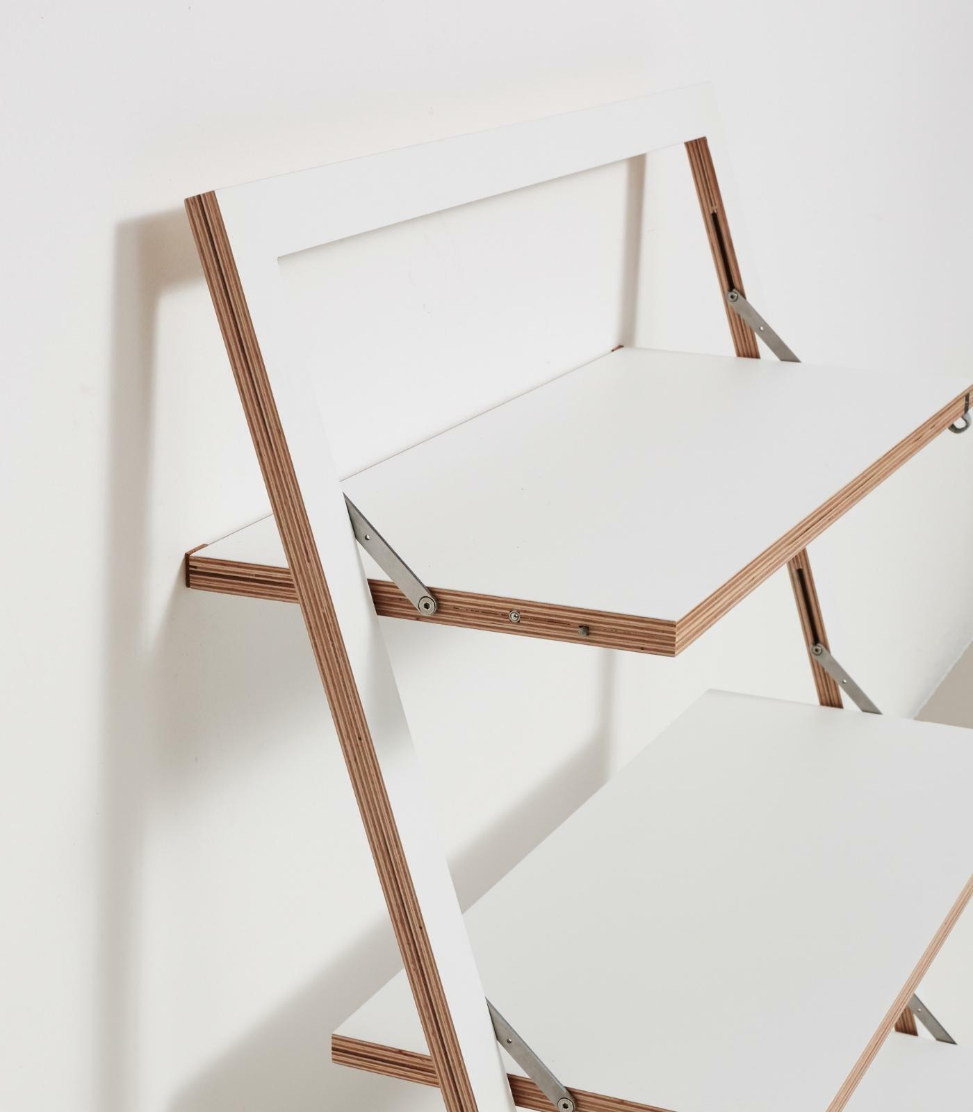 Fläpps Lean Shelf Wood White 80 x 100 cm 6