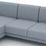 Tyme Ecksofa Récamiere Links Wollstoff Eisblau 3