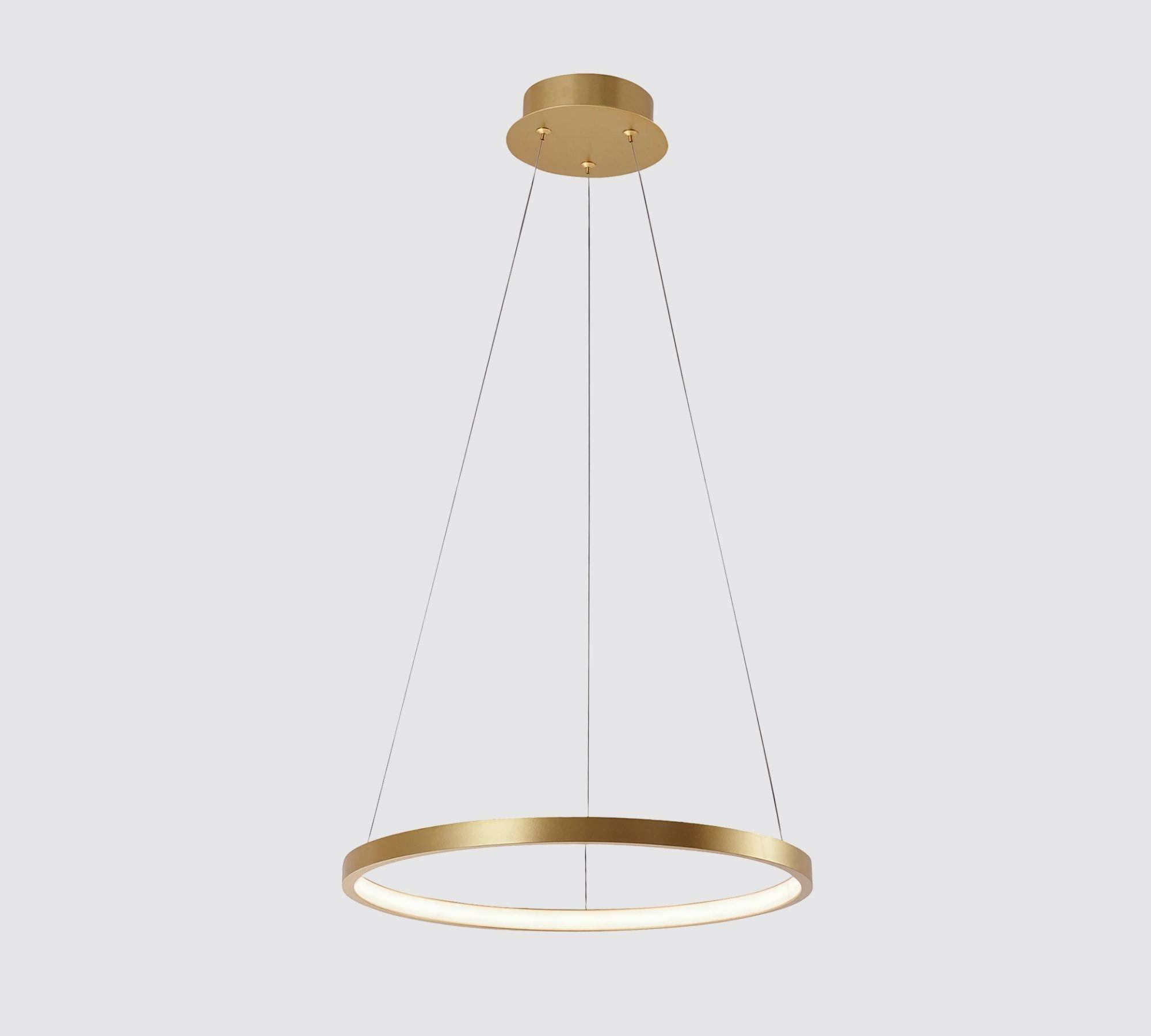 LED pendant light Double Circle Gold 1