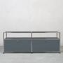 USM Haller Sideboard 2x1 Fächer Aufbau Mittelgrau 0