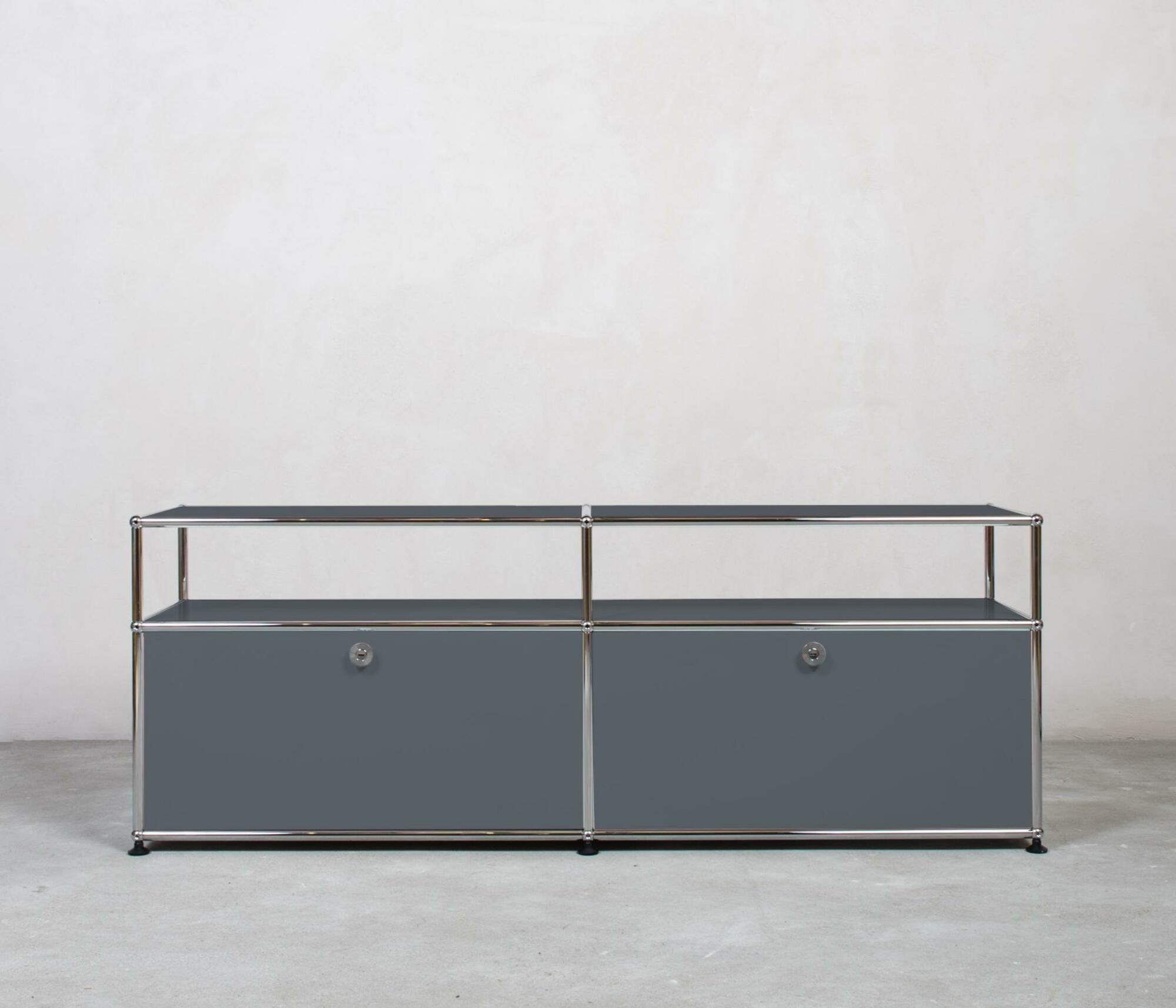 USM Haller Sideboard 2x1 Fächer Aufbau Mittelgrau 0