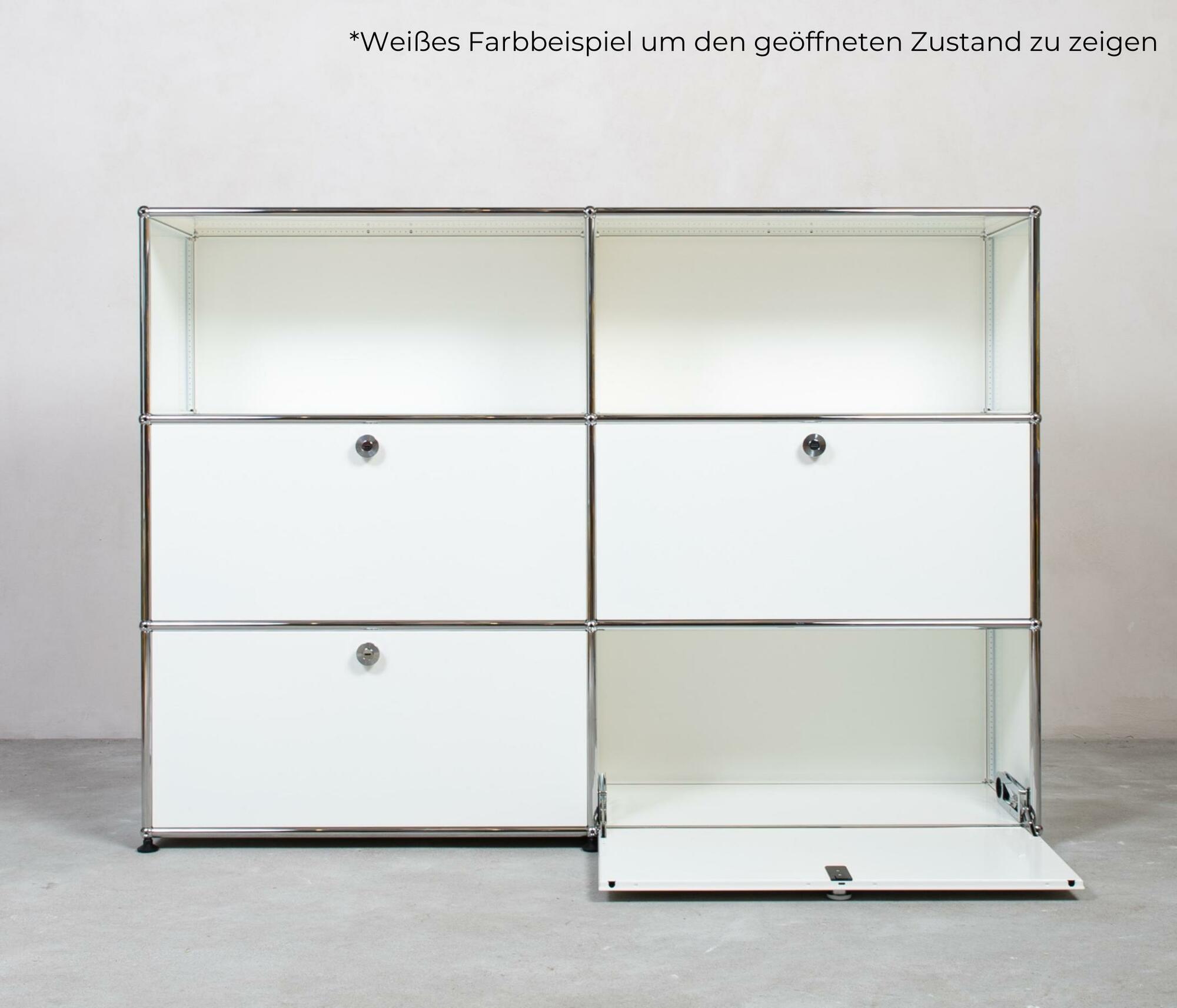 USM Haller Highboard 2x3 Fächer oben offen Reinweiß 2