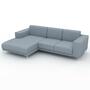 Tyme Ecksofa Récamiere Links Wollstoff Eisblau 1