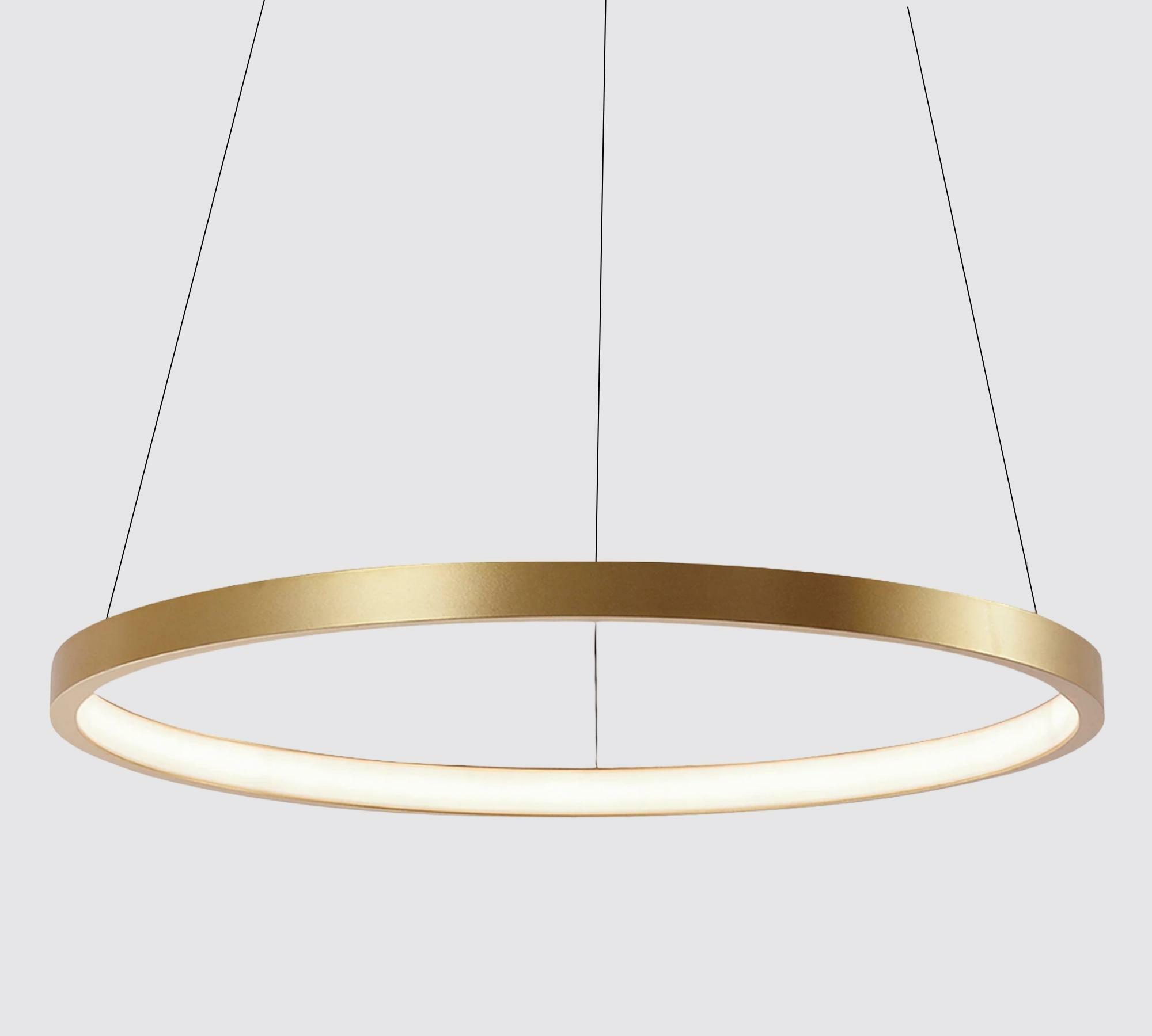 LED pendant light Double Circle Gold 0