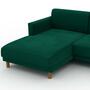 Tyme 2-Sitzer Ecksofa Récamiere Links Samt Waldgrün 2