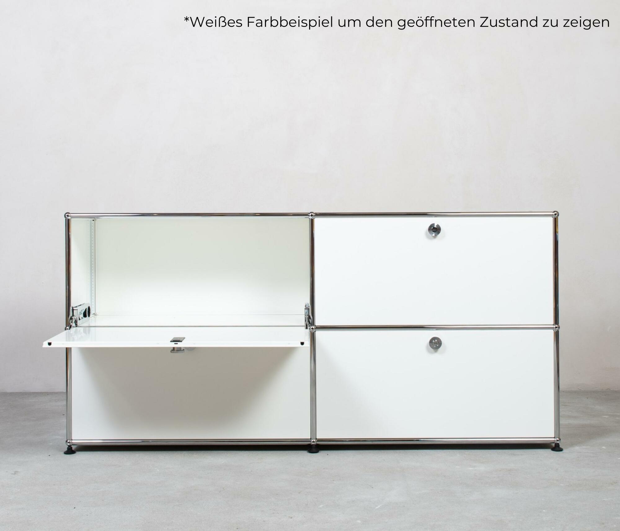 USM Haller Sideboard 2x2 Fächer Stahlblau 3