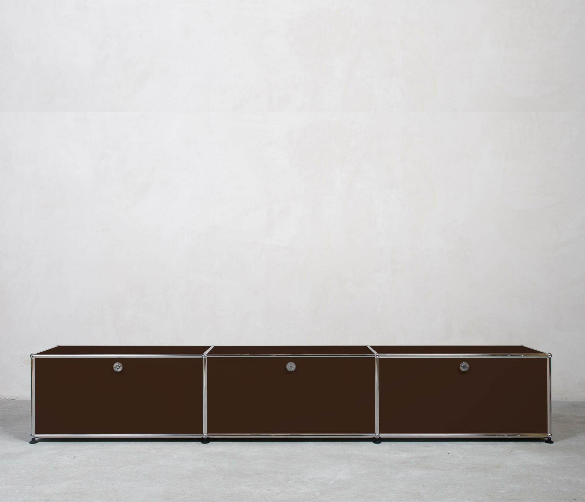 USM Haller Lowboard 3x1 Fächer Braun 0