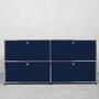 USM Haller Sideboard 2x2 Fächer Stahlblau 0