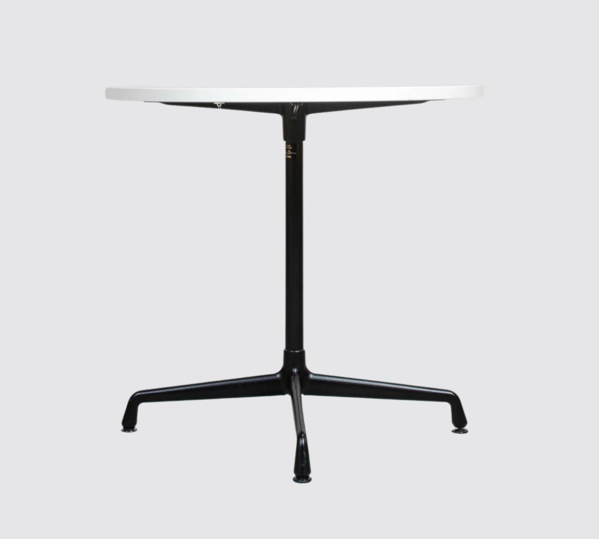 Eames Contract Table Weiß Rund 0