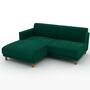 Tyme 2-Sitzer Ecksofa Récamiere Links Samt Waldgrün 1