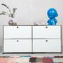USM Haller Sideboard 2x2 Fächer Stahlblau 2