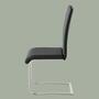 2x cantilever chair with handle Black 3