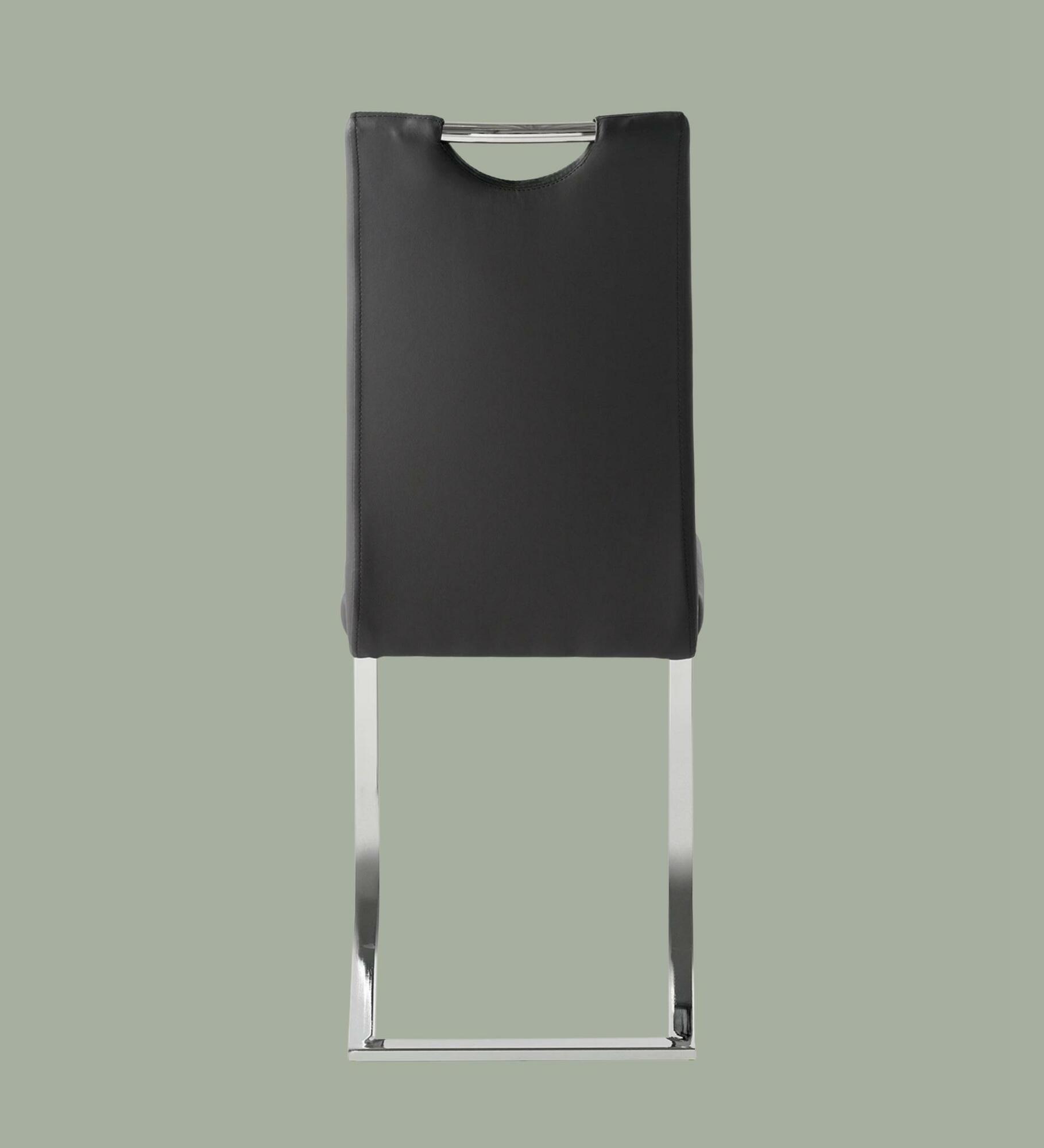 2x cantilever chair with handle Black 1