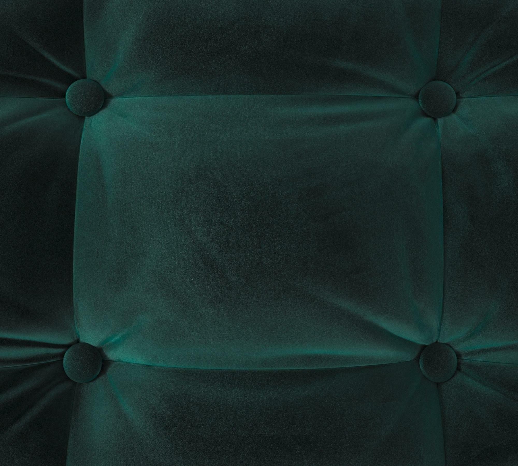 3-Sitzer Ecksofa Aldo Récamiere Links Samt Smaragd 7