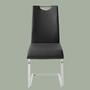 2x cantilever chair with handle Black 2