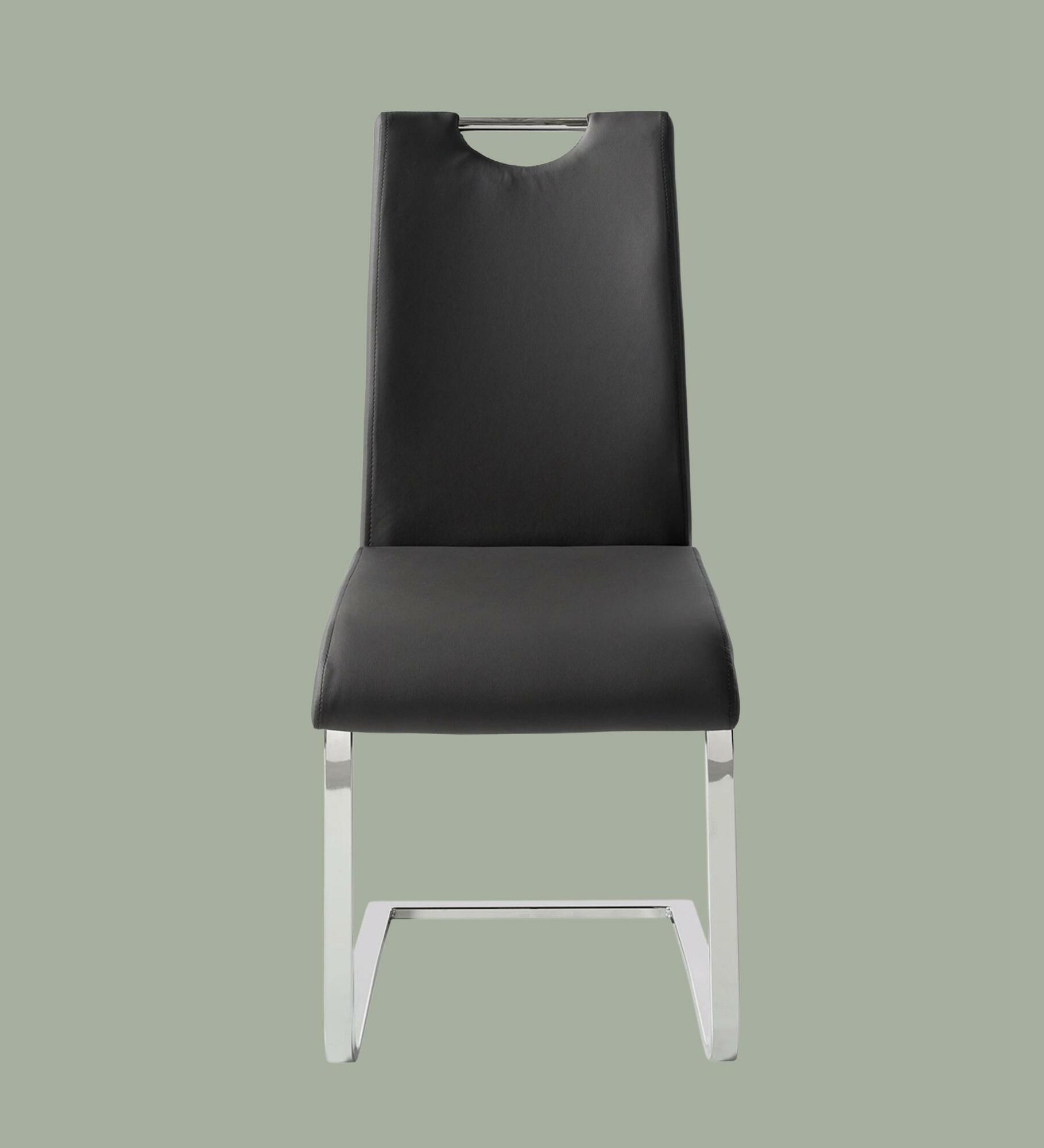 2x cantilever chair with handle Black 2