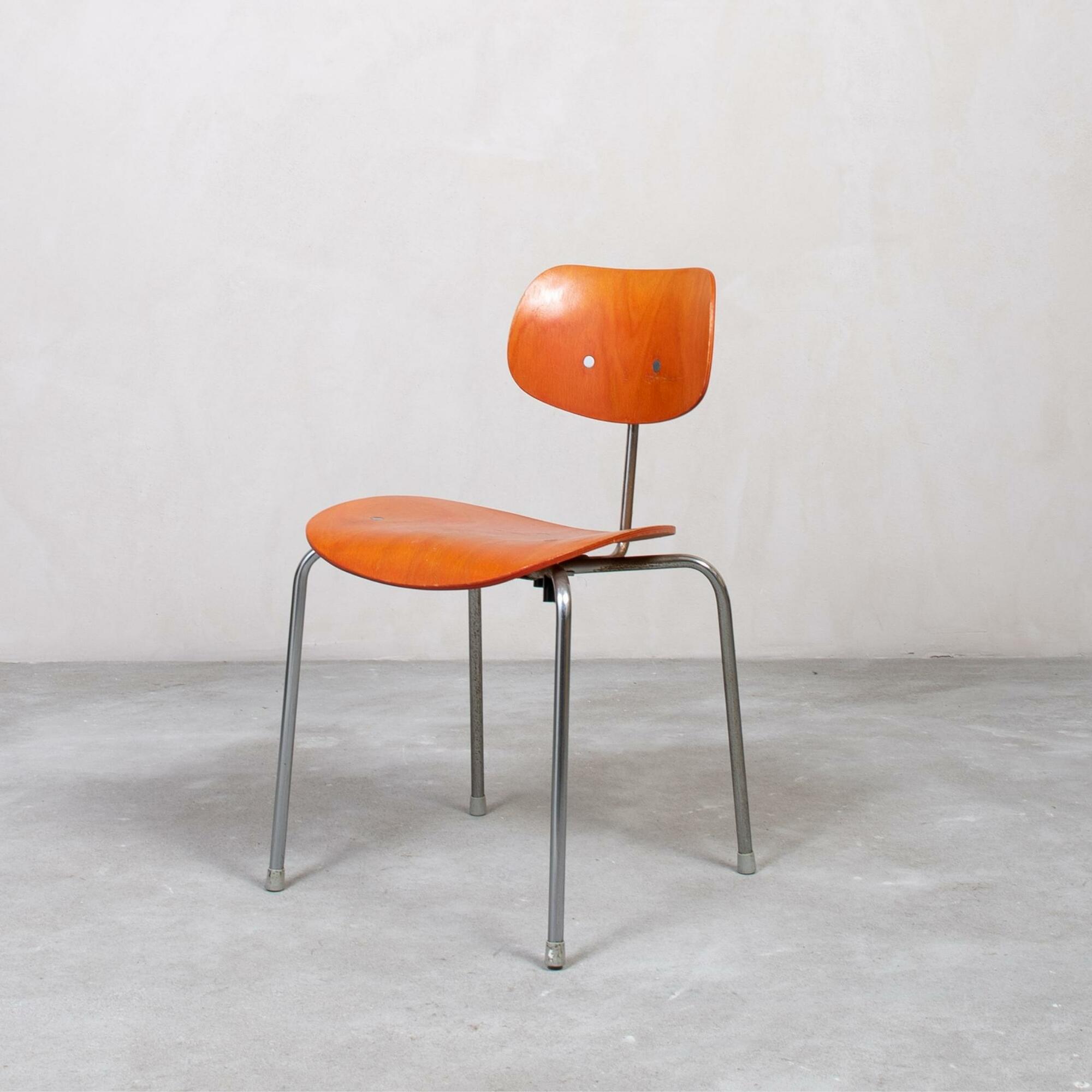 Wilde&Spieth Eiermann SE 68 Stuhl Orange 1