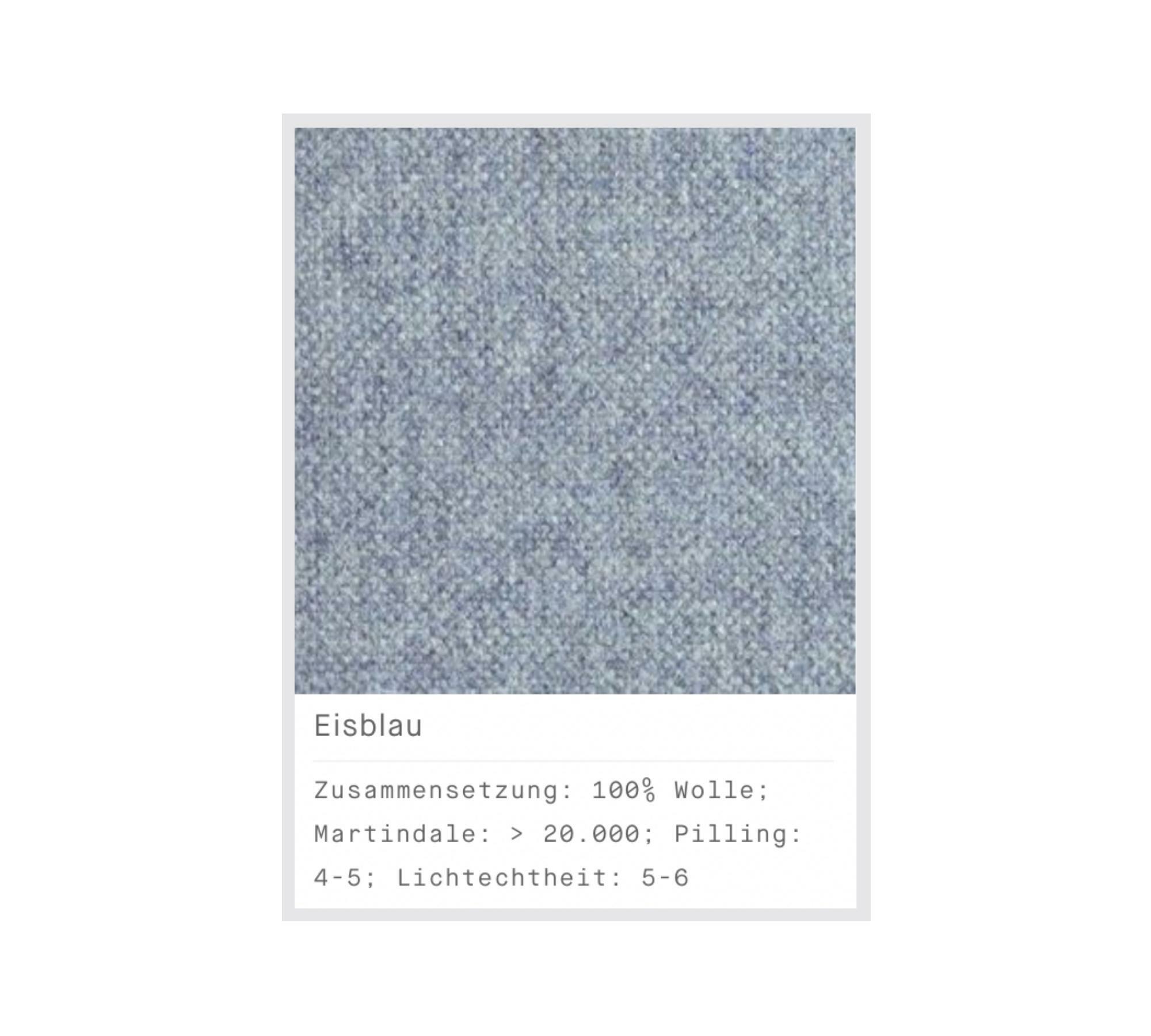 Tyme Ecksofa Récamiere Links Wollstoff Eisblau 5