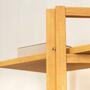 Großes Regal aus nachhaltigem Kiefernholz in Teakoptik  3
