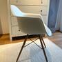 Eames Plastic Armchair DAW Ahornbeine Weiß 3