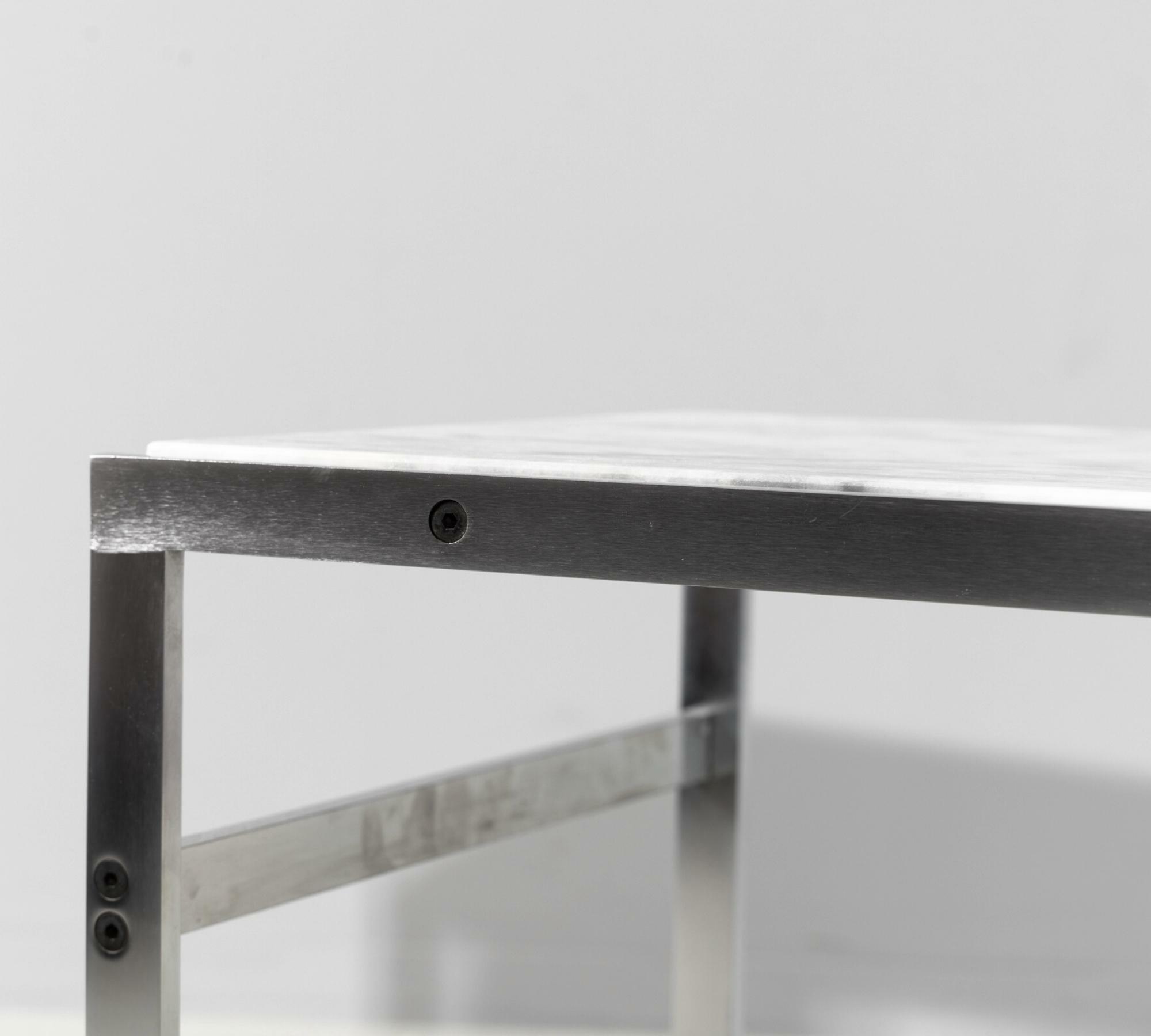 Marmor-Beistelltisch BO554 Preben Fabricius Schwarz/Weiß 2