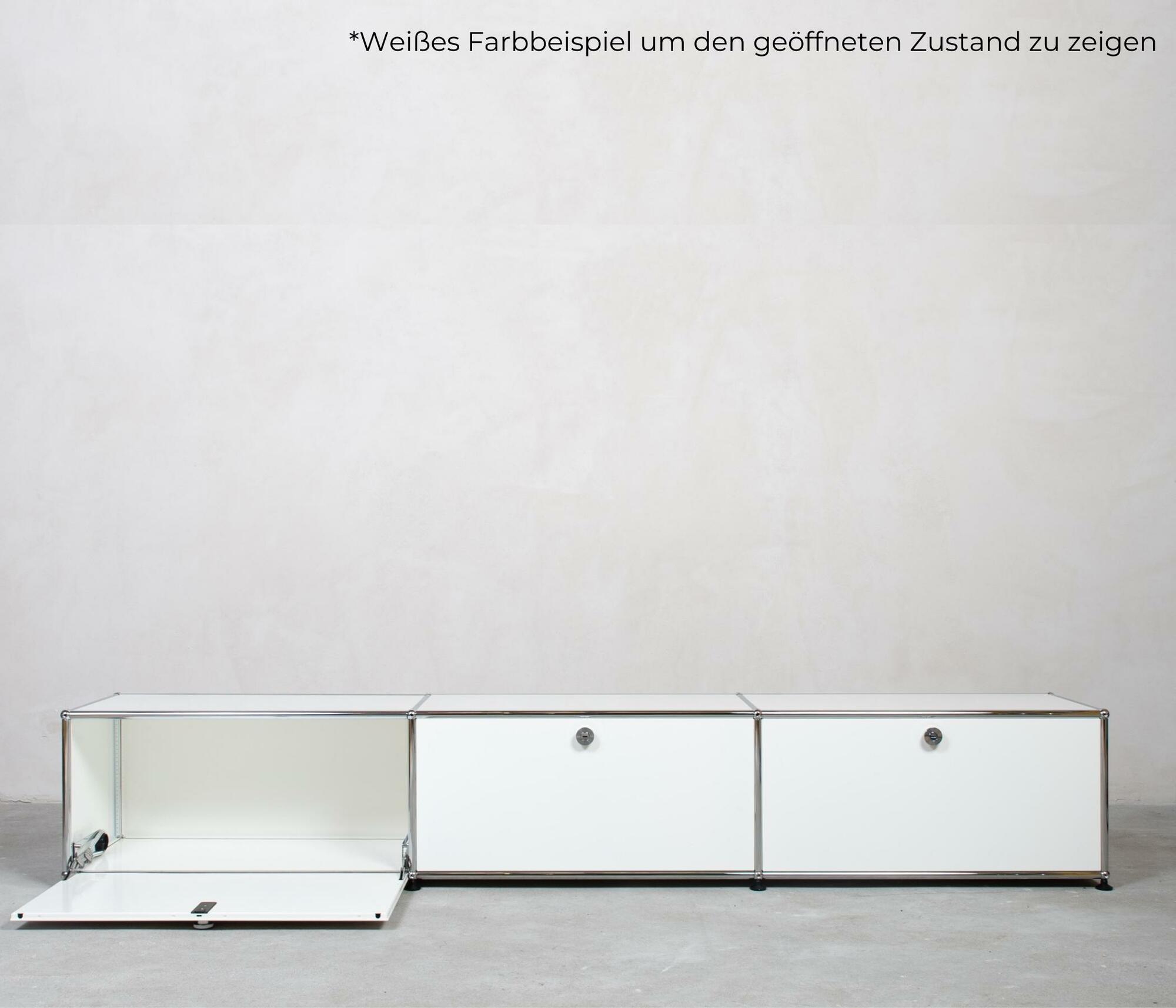 USM Haller Lowboard 3x1 Fächer Reinweiß 2