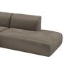 Minimalistisches Designer Ecksofa Samt Cremebeige 2