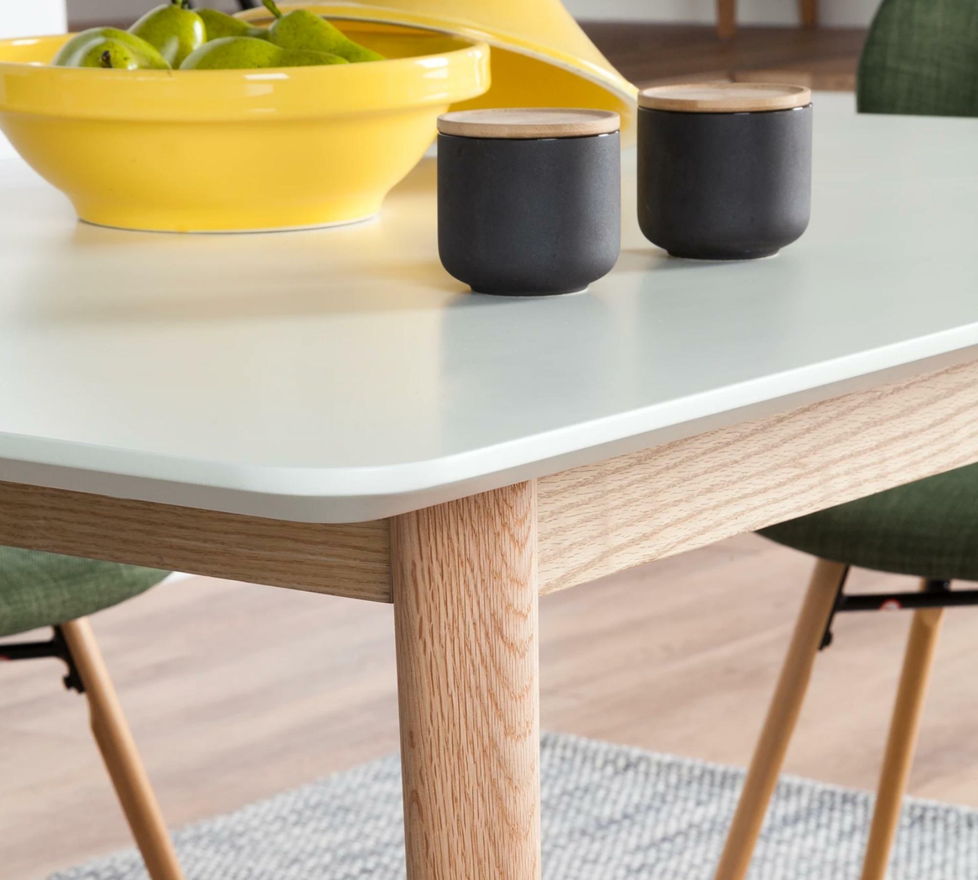 Esstisch Eiche Weiß 3