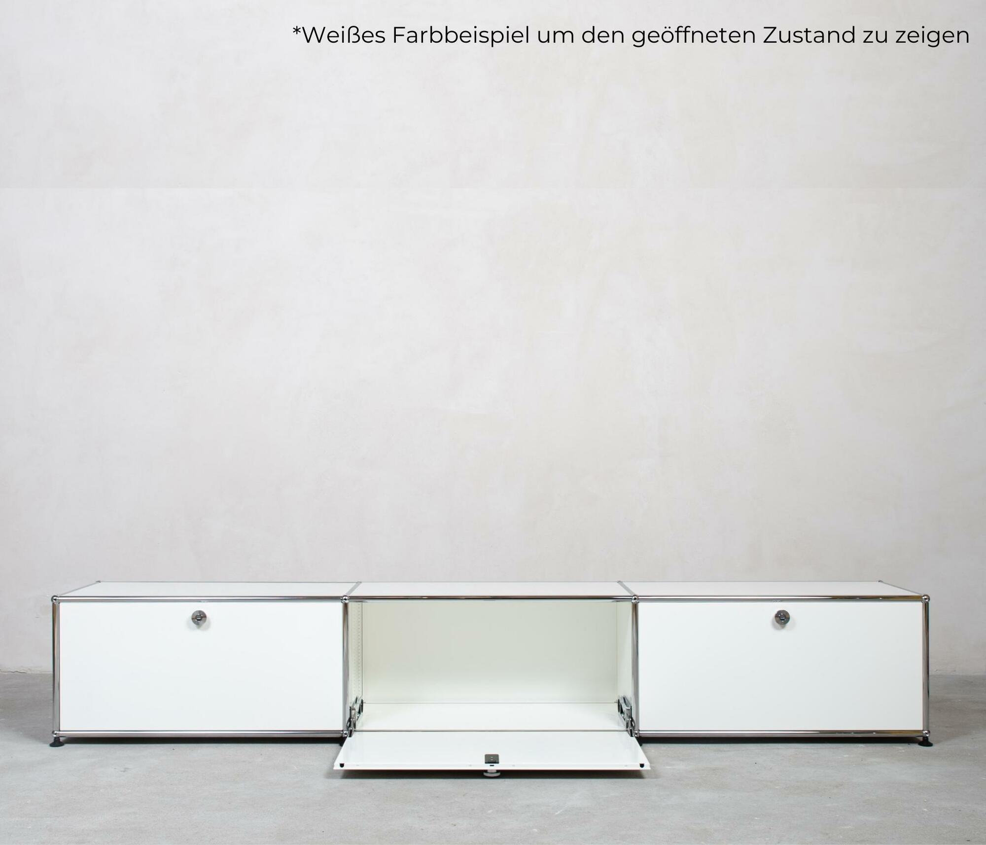 USM Haller Lowboard 3x1 Fächer Reinweiß 1