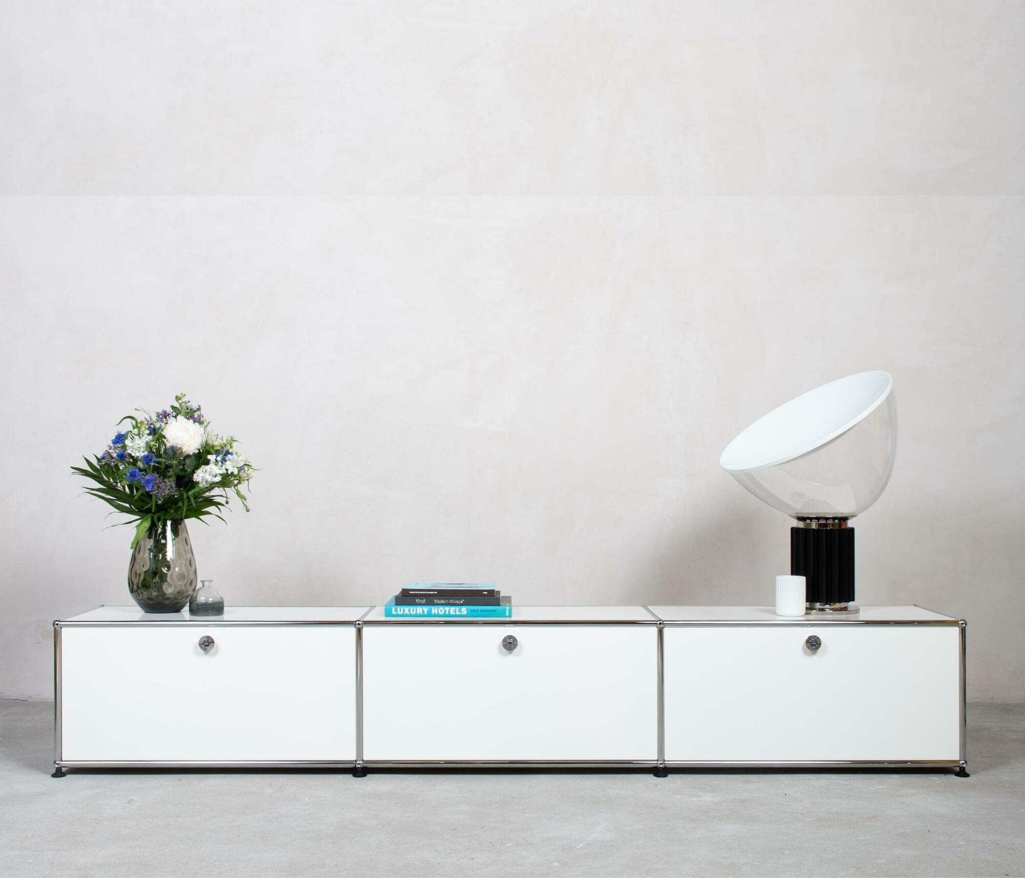USM Haller Lowboard 3x1 Fächer Reinweiß 4
