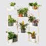 Modulares Blumengestell mit 8 Regalböden Weiß 0