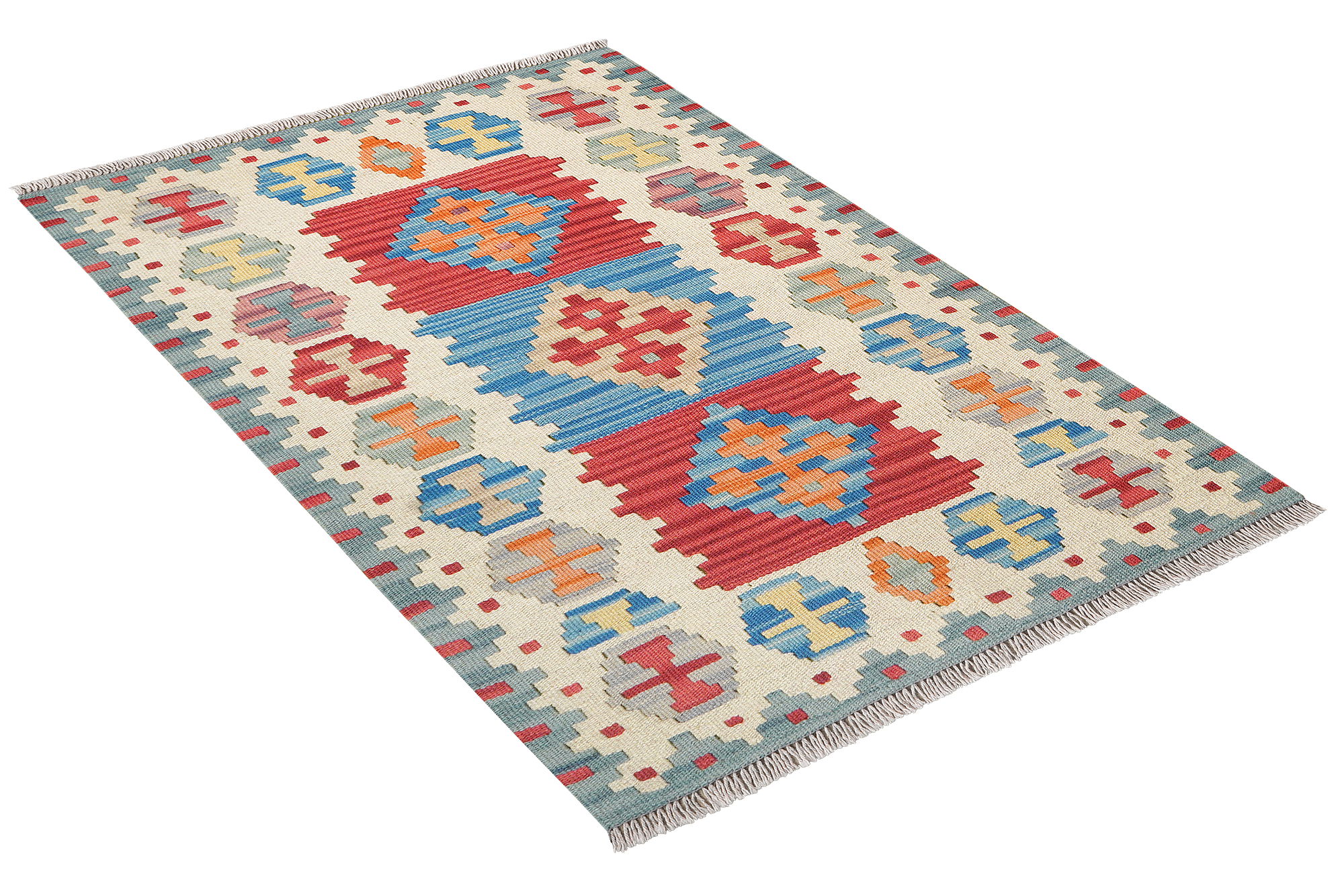 Kelim Gashgai Wool Multicolored 2