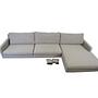 Astha Ecksofa Récamiere Rechts Beige Agnes Brown 6