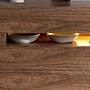 Sideboard 7076 con illuminazione interna marrone 4