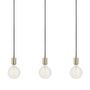 Pendelleuchte 3-flammig Metall Gold 0