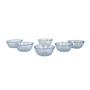 Glass bowl set Transparent 1970s 0