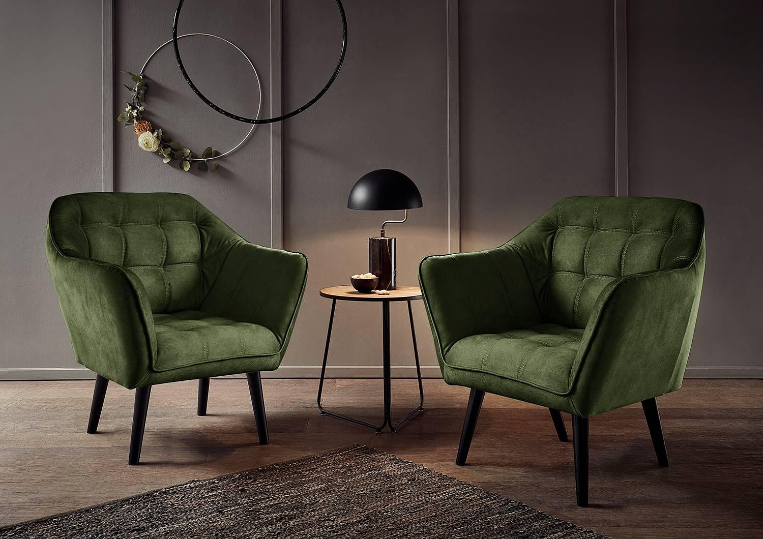Armchair Stairville Microfiber Valeria Winter Moss 3