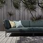 LEVEL Ecksofa Links Dunkelgrau mit dunkelgrauem Rahmen 2