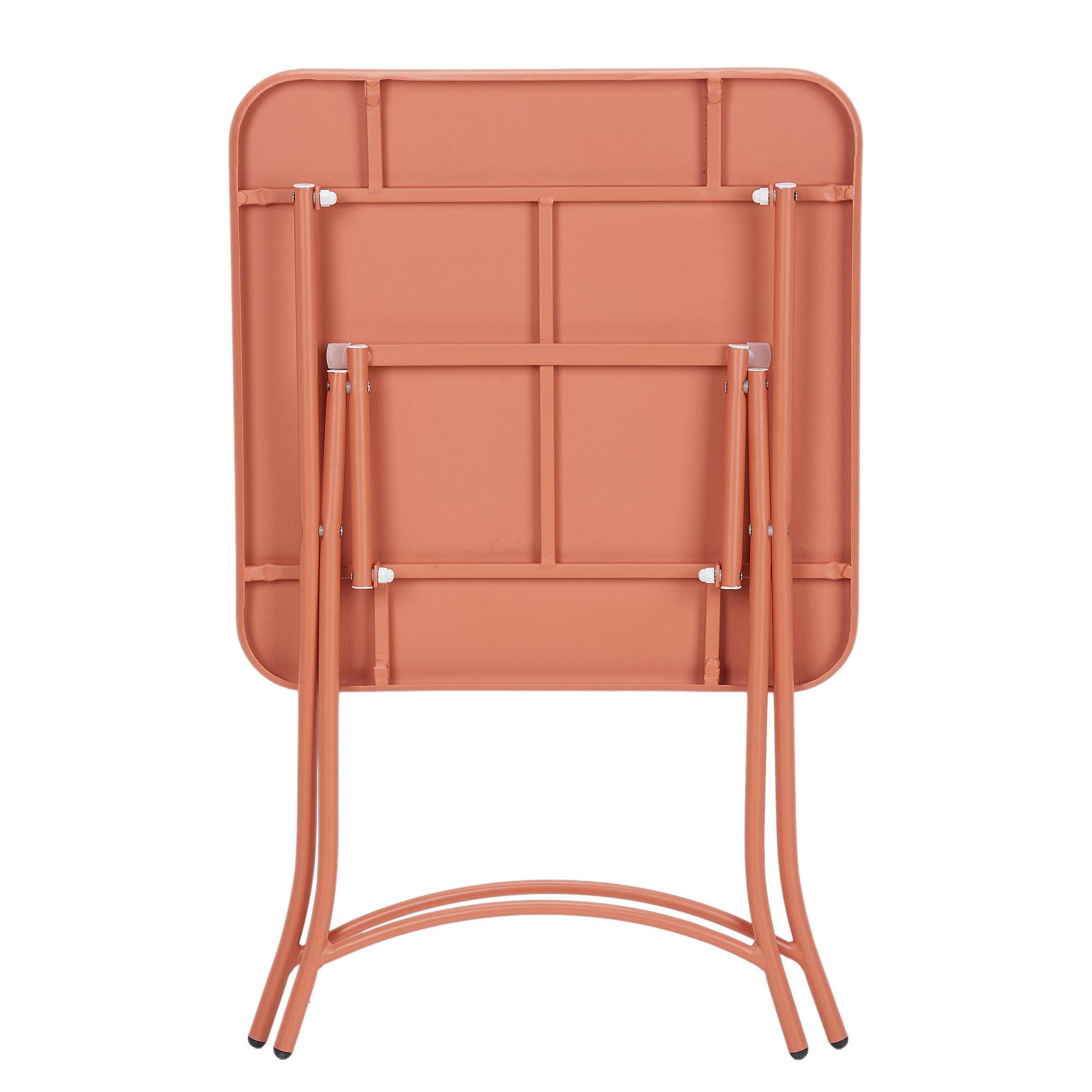 Folding table URBAN ONE steel orange red 2