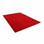 Kurzflorteppich Schurwolle Rot 70 x 140 cm 1