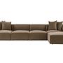 Sofa Corner Brown 2