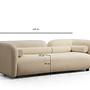 Victoria 3-Sitzer Sofa Creme 5